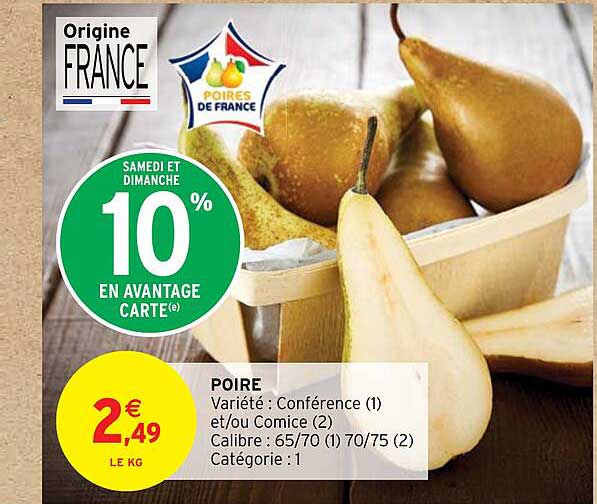 poire conférence et/ou comice