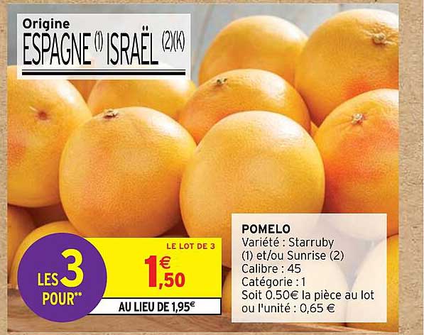 pomelo starruby et/ou sunrise