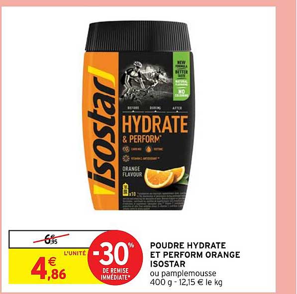 poudre hydrate et perform orange isostar