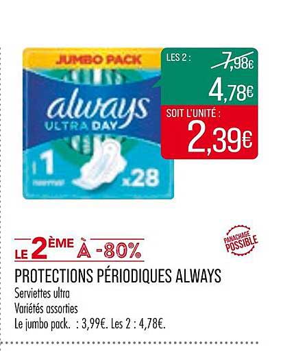 protections périodiques always