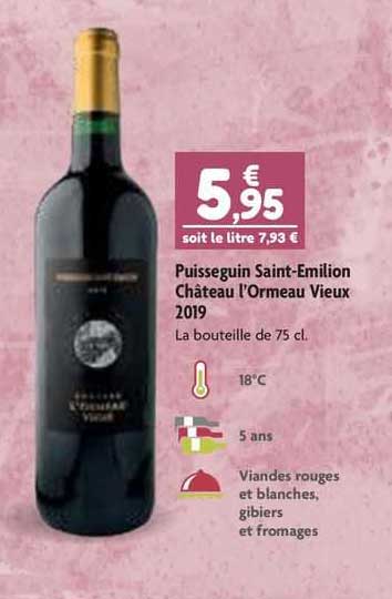 Puisseguin Saint-émilion Château L'ormeau Vieux