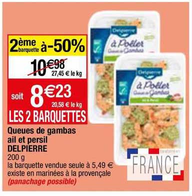 Queues De Gambas Ail Et Persil Delpierre