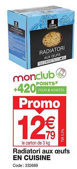 radiatori eaux œufs en cuisine