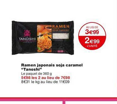 Ramen Japonais Soja Caramel "tanoshi"