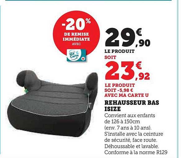 rehausseur bas isize