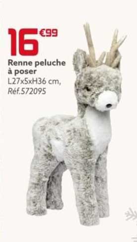 renne peluche à poser