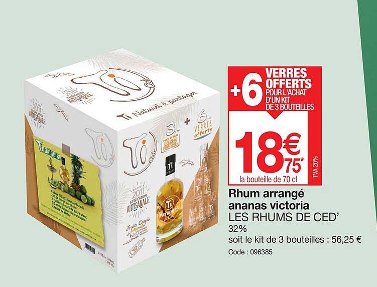 rhum arrangé ananas victoria les rhums de ced' 32%