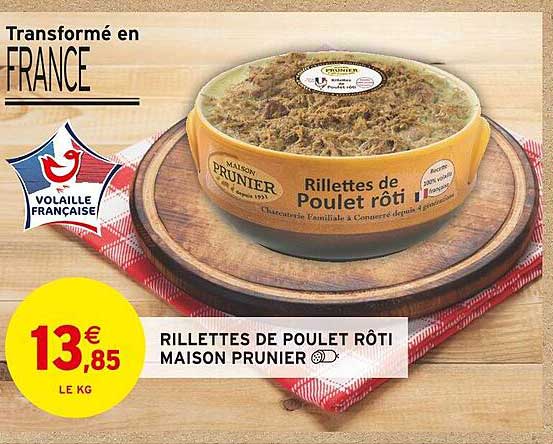 Rillettes De Poulet Rôti Maison Prunier