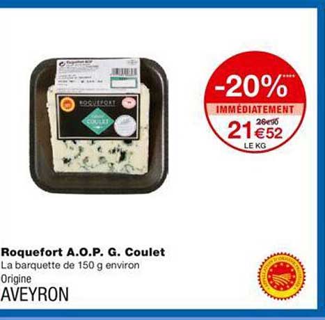 roquefort a.o.p. g. coulet