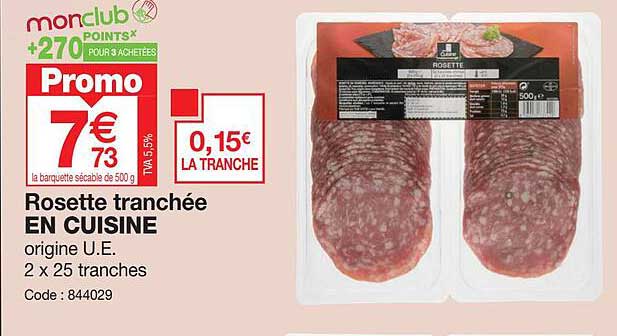 Rosette Tranchée En Cuisine