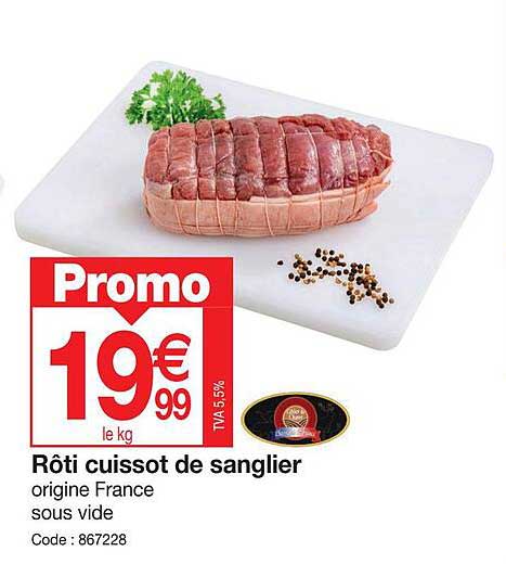 rôti cuissot de sanglier
