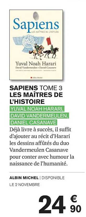 sapiens tome 3 les maîtres de l'histoire