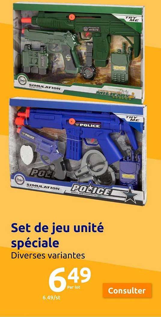 set de jeu unité spéciale