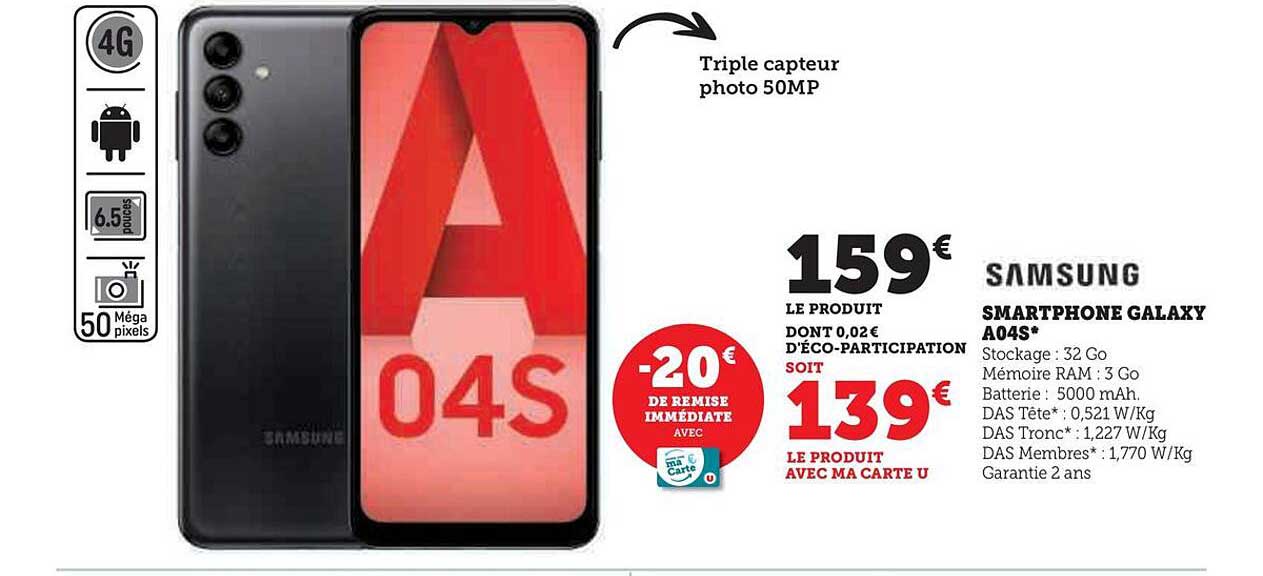 Smartphone Galaxy A04s Samsung