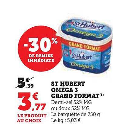st hubert oméga 3 grand format