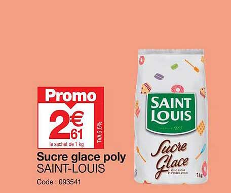 sucre glace poly saint-louis