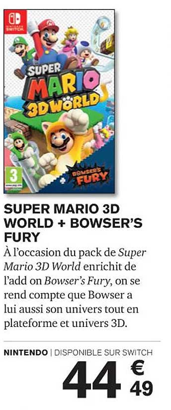 Super Mario 3d World + Bowser's Fury
