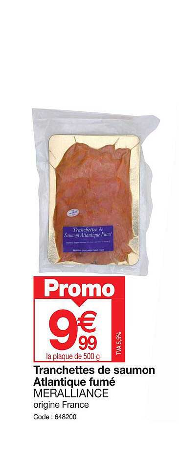Tranchettes De Saumon Atlantique Fumé Meralliance