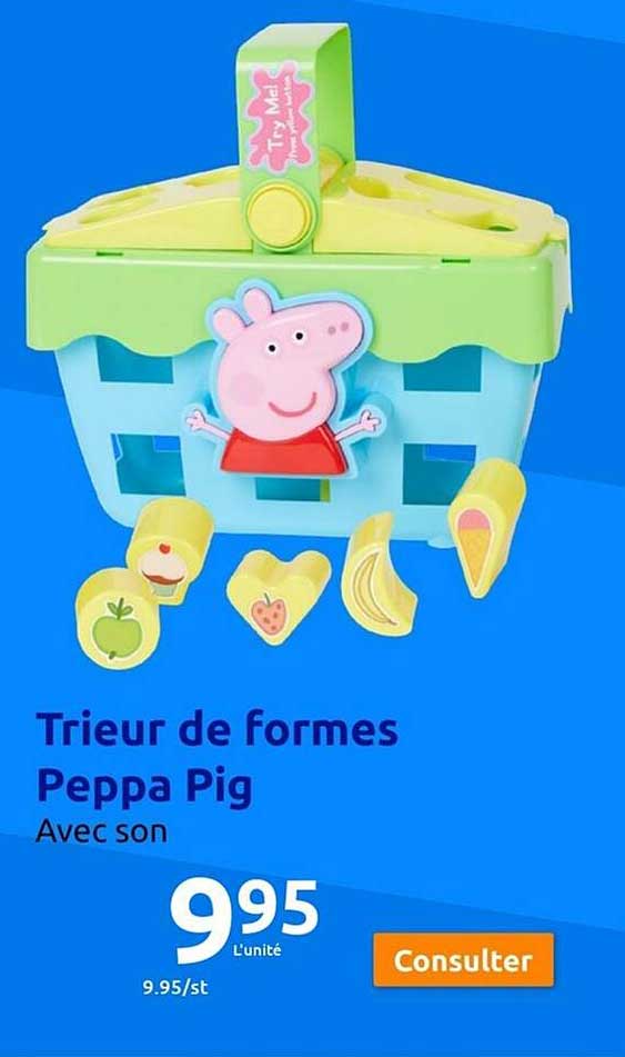 trieur de formes peppa pig