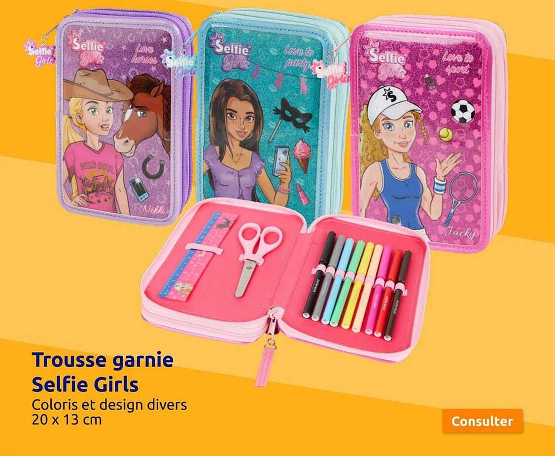 trousse garnie selfie girls