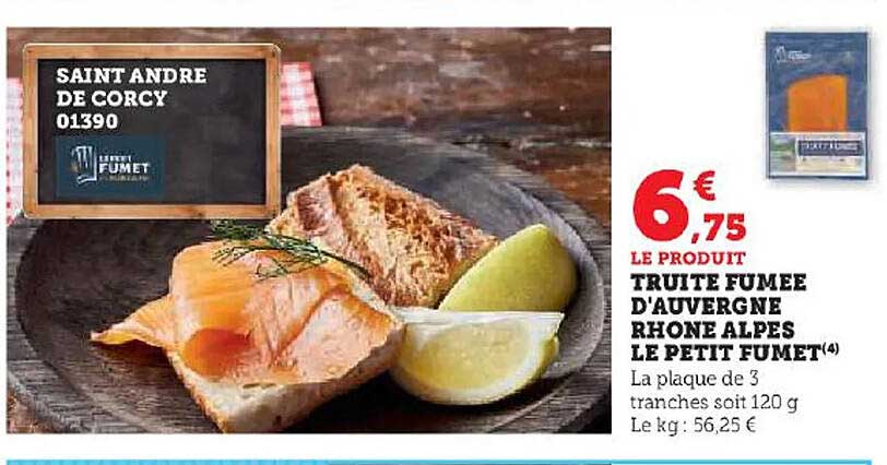 truite fumée d'auvergne rhône alpes le petit fumet