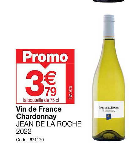 vin de france chardonnay jean de la roche 2022