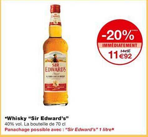 whisky "sir edward's"