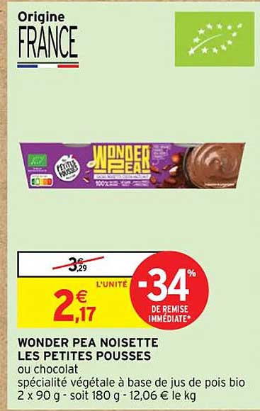 wonder pea noisette les petites pousses