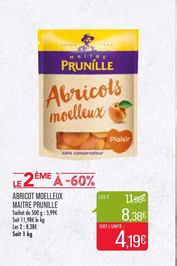 abricot moelleux maître prunille
