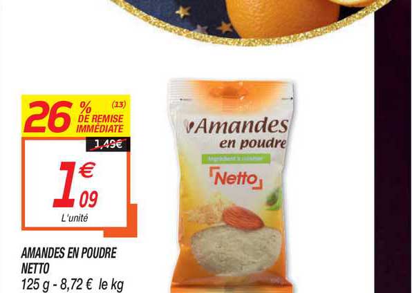 Amande En Poudre 26% De Remise Immédiate