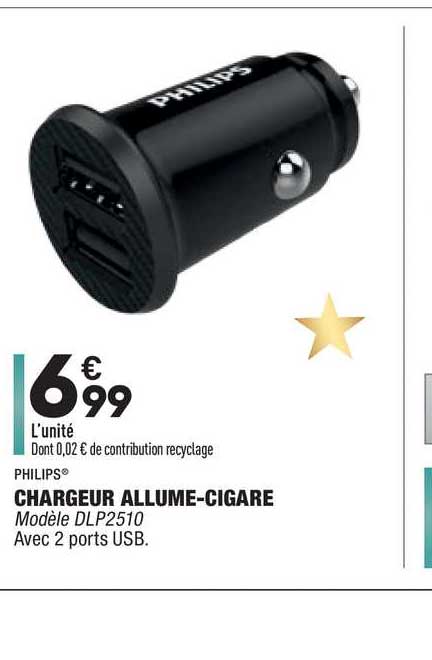 chargeur allume cigare philips