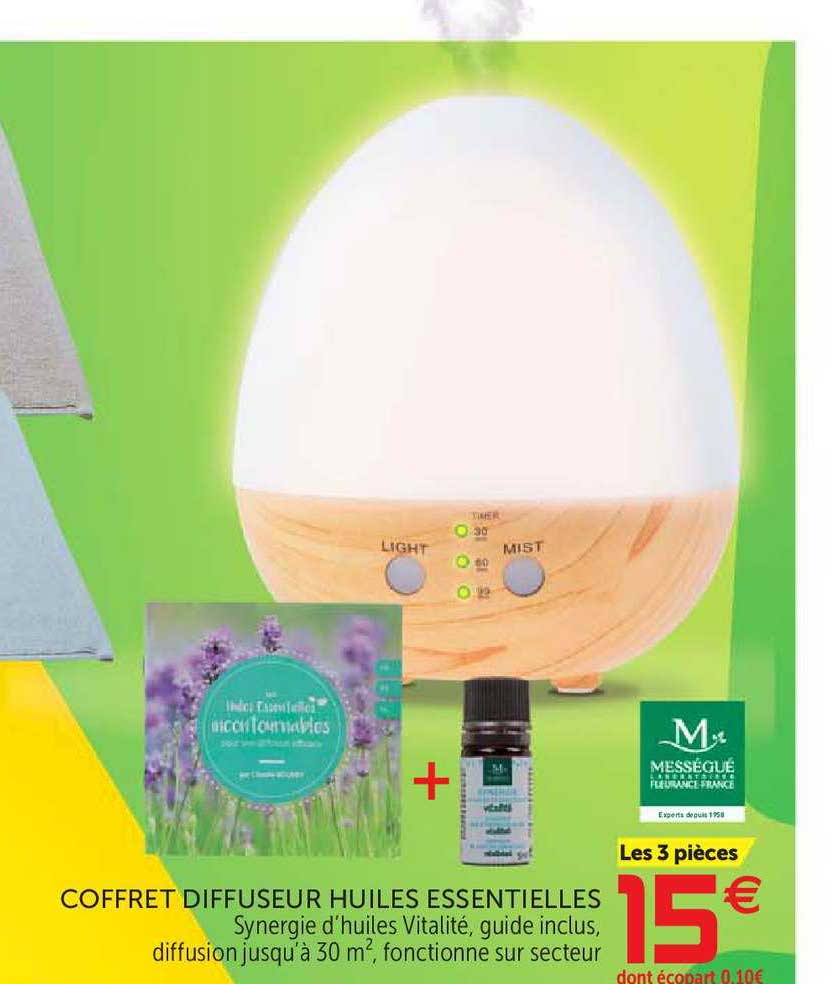 coffret diffuseur huiles essentielles