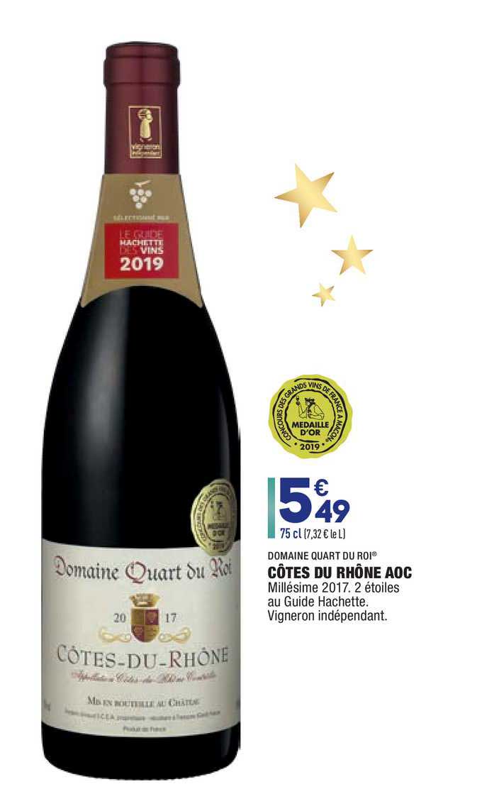 côtes du rhône aoc domaine quart du roi