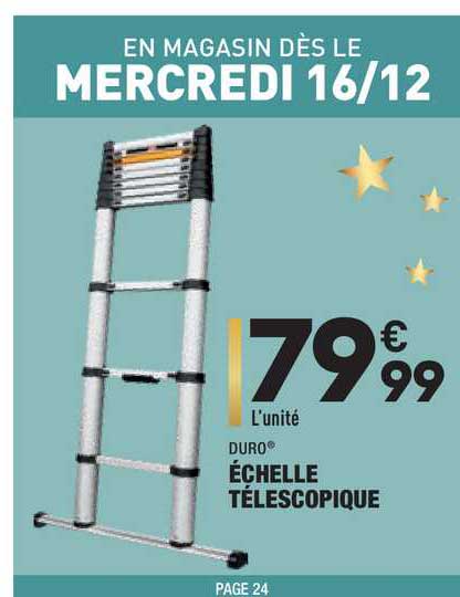 échelle télescopique duro