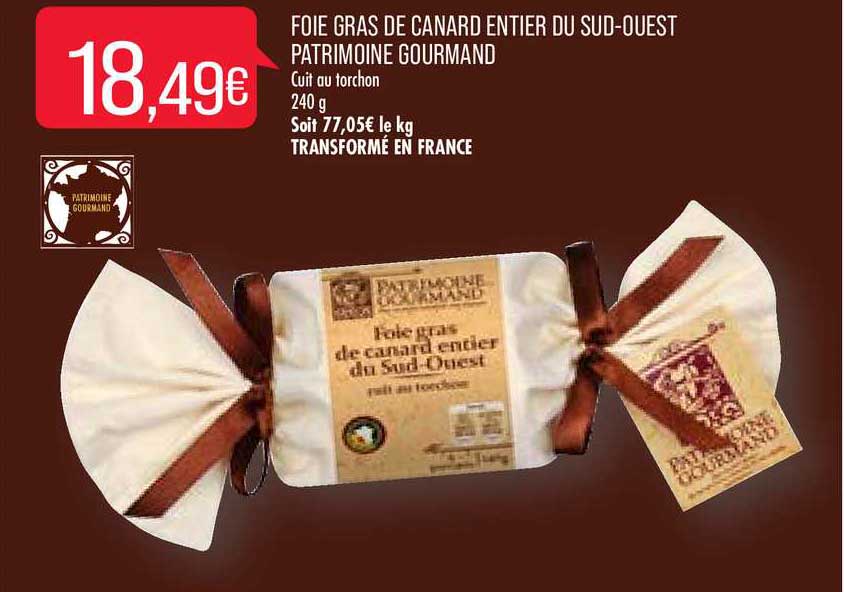 foie gras de canard entier du sud ouest patrimoine gourmand