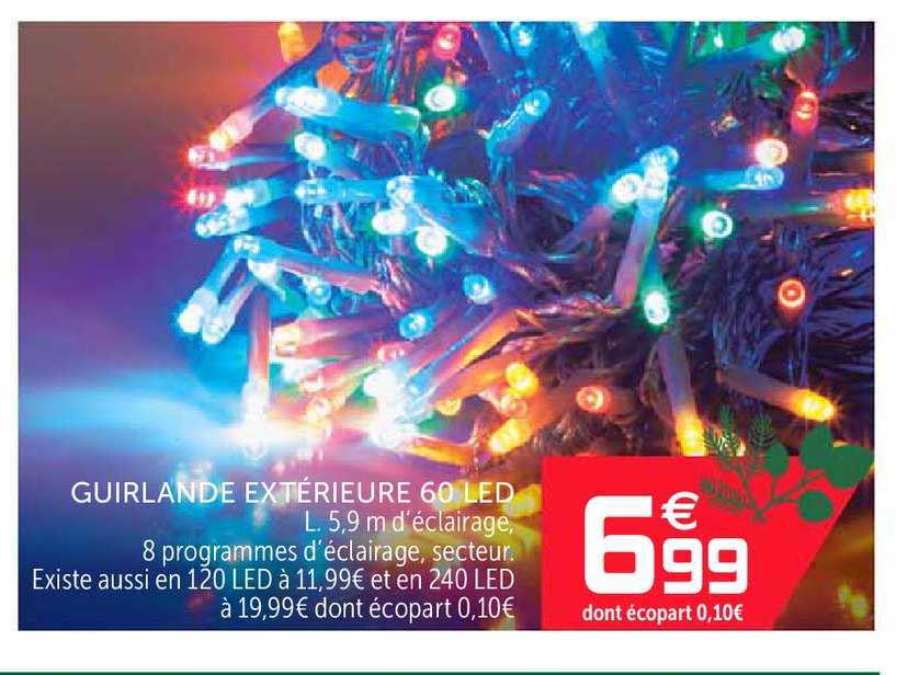 Guirlande Extérieure 60 Led