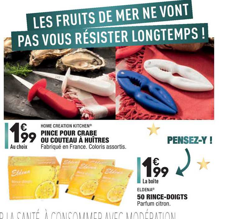 pince pour crabe ou couteau à huîtres home creation kitchen 50 rince doigts eldena