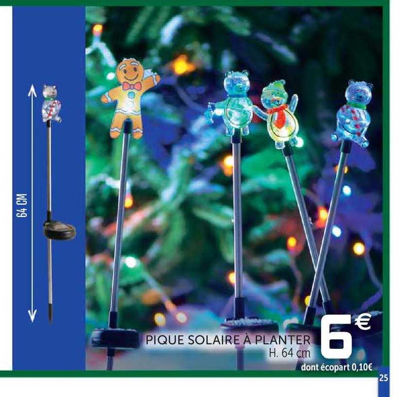 pique solaire à planter