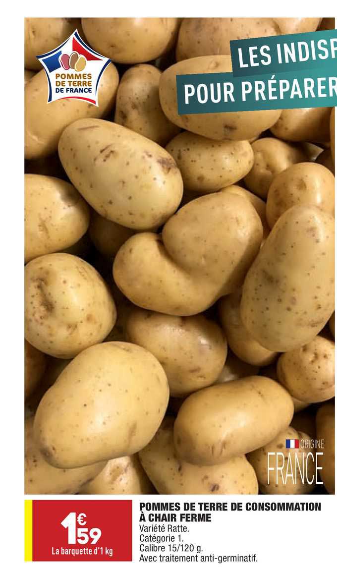 Pommes De Terre De Consommation à Chair Ferme