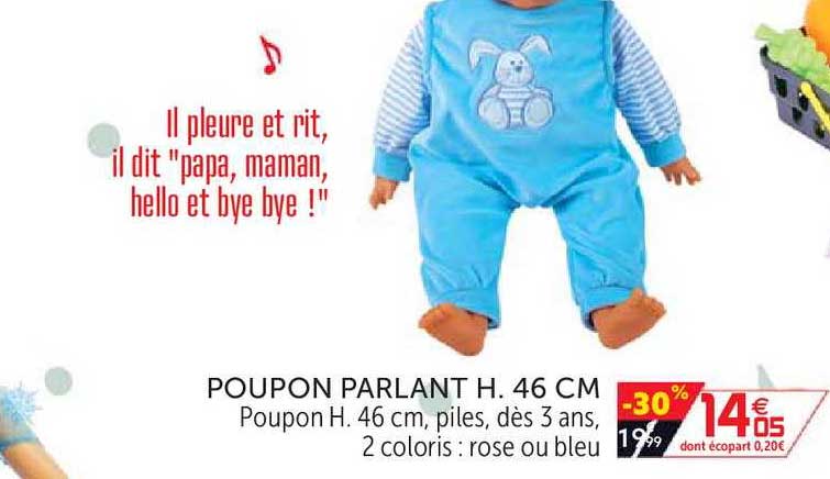 poupon parlant h. 46 cm