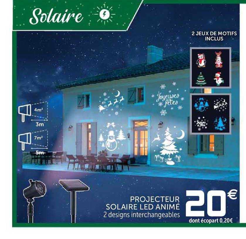 Projecteur Solaire Led Animé