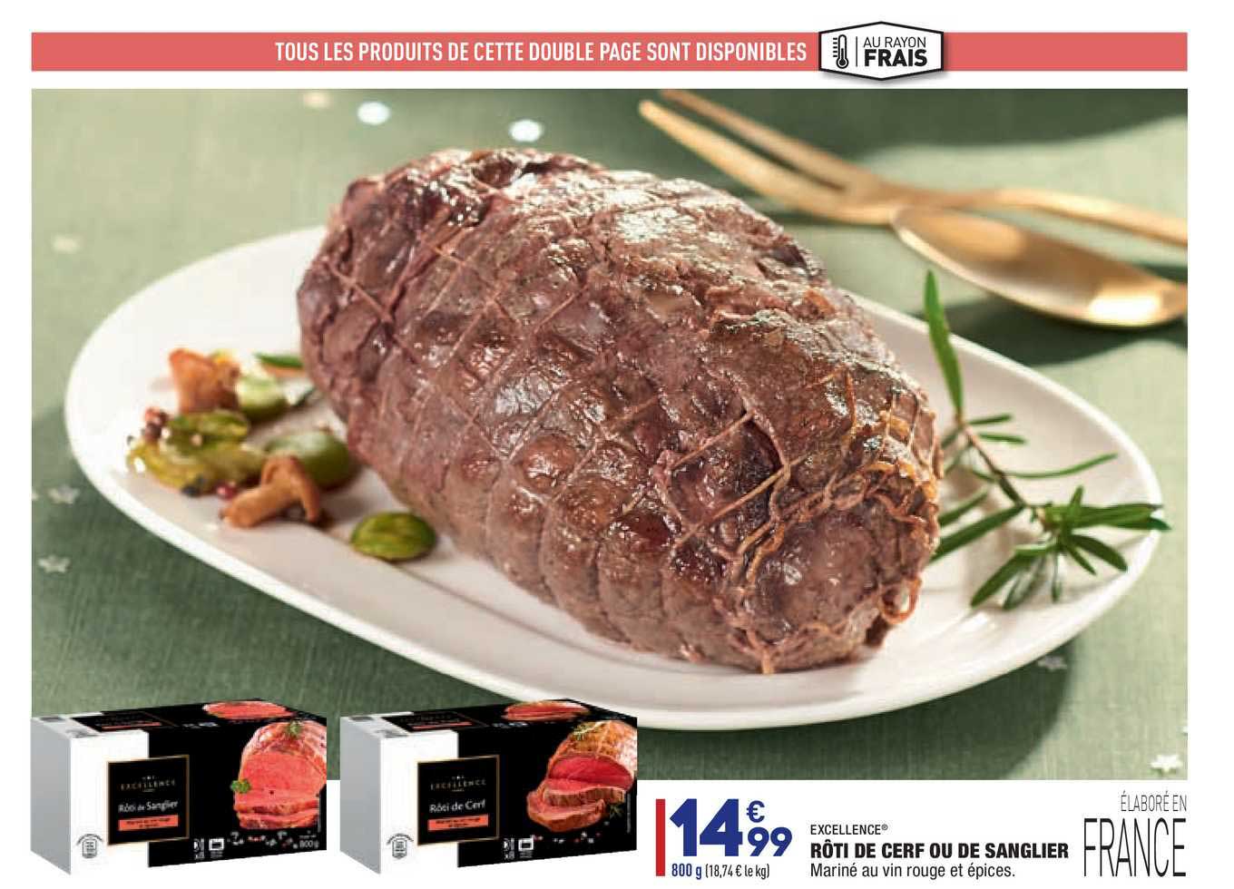 rôti de cerf ou de sanglier excellence