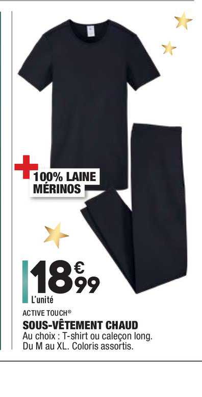 sous vêtement chaud active touch
