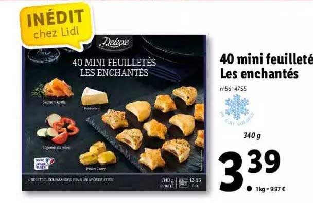 40 mini feuilleté les enchantés deluxe