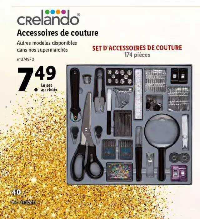 accessoires de couture crelando