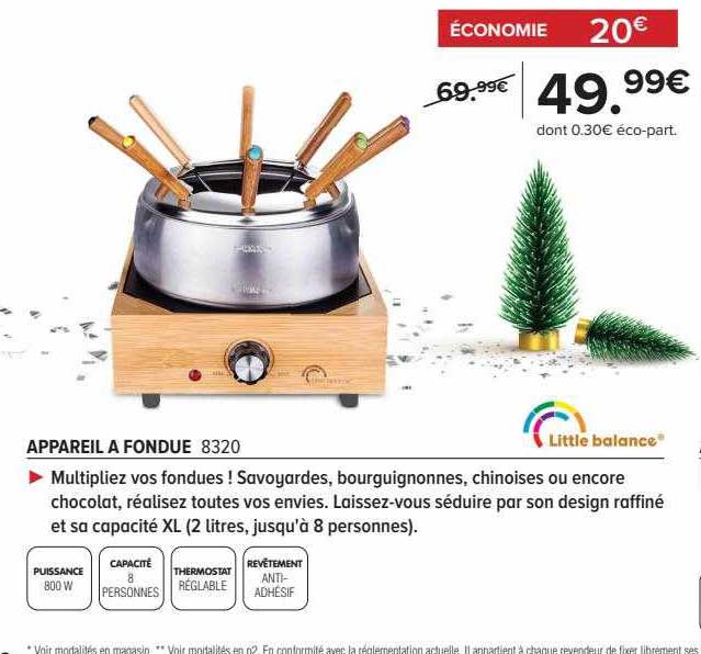 appareil à fondue little balance