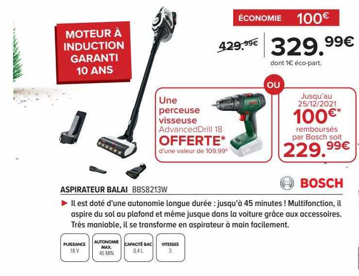 Aspirateur Balai Bosch