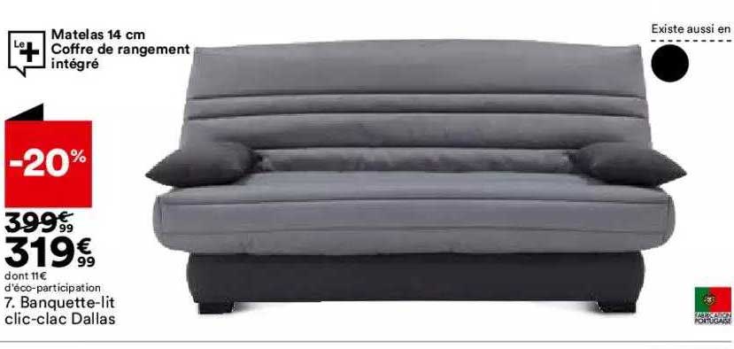 banquette-lit clic-clac dallas