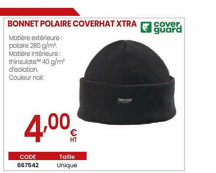 bonnet polaire coverhat xtra coverguard