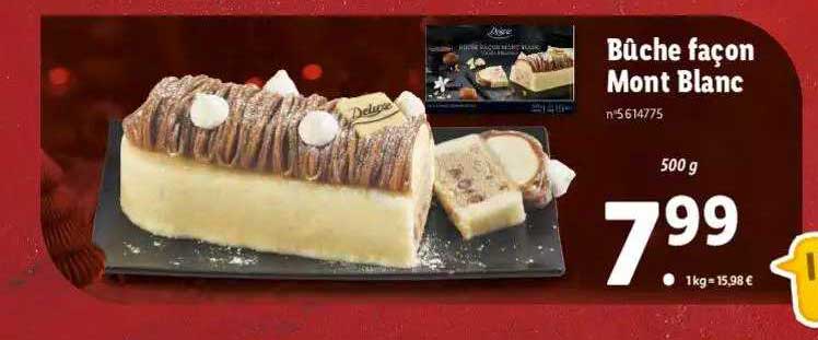 bûche façon mont blanc deluxe